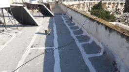 גג לאחר ביצוע איטום באמצעות יריעות ביטומניות שבוצע על-ידי חברת "יוסף בניה ושיפוצים"